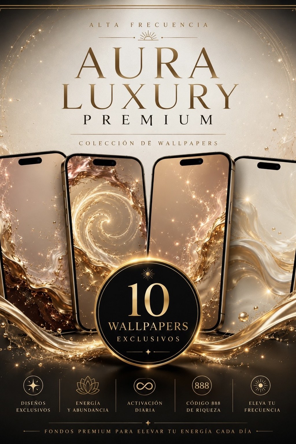 Portada oficial de Aura Luxury Premium — 10 Wallpapers Exclusivos, Alta Frecuencia