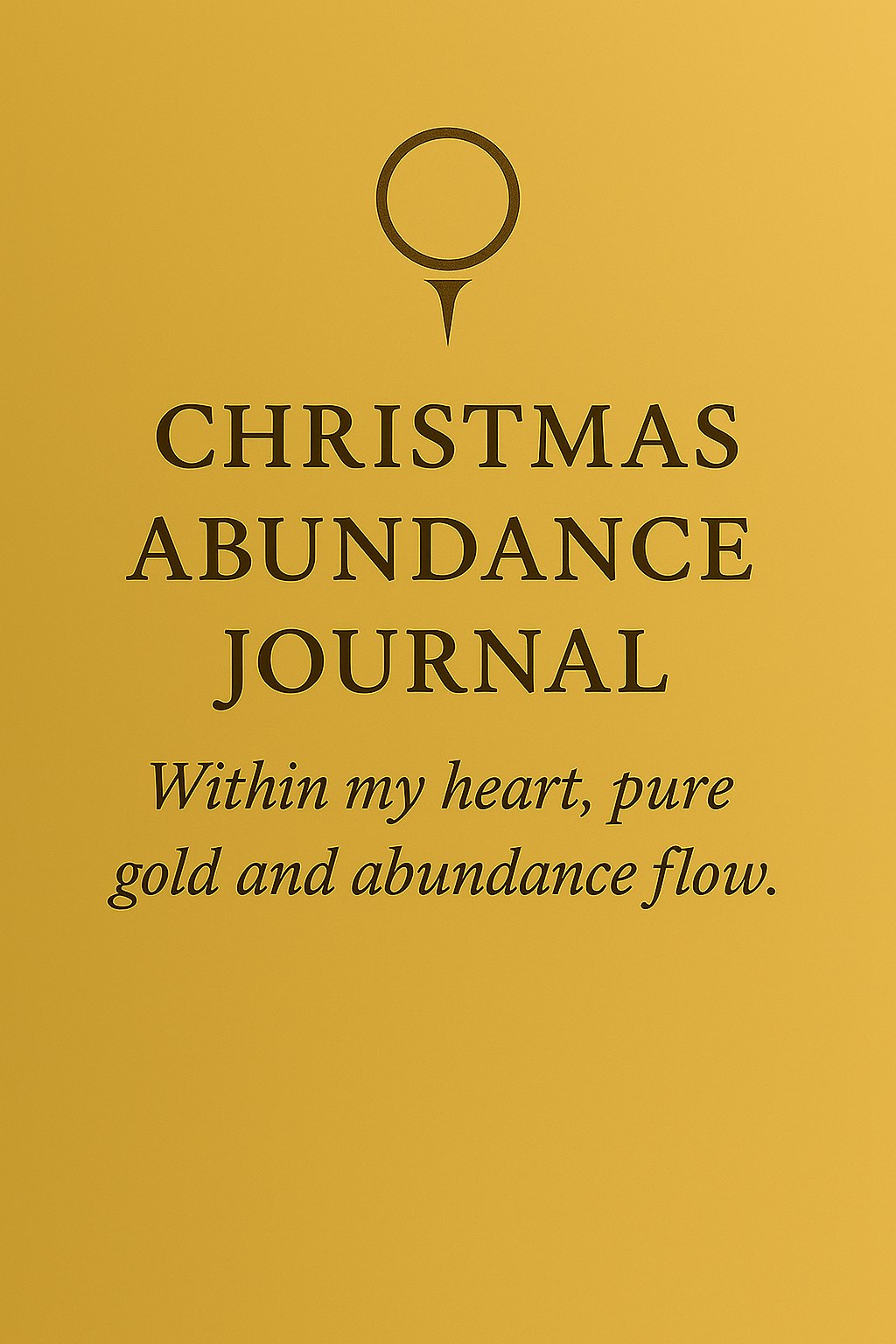 Portada oficial de Christmas Abundance Journal — edición navideña de Alta Frecuencia